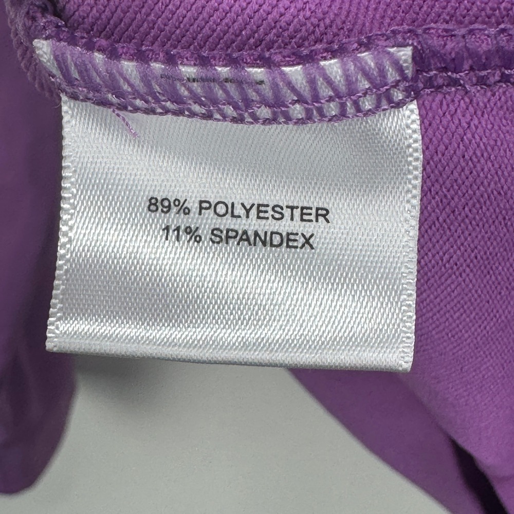 St. Ives Peter Millar Melange Performance Quarter Zip Pullover Men Medium Purple - Picture 6 of 10